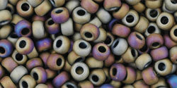 cc614 - perles de rocaille toho 8/0 matt colour iris brown (10g)