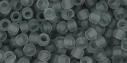 cc9f - perles de rocaille Toho 8/0 transparent frosted light grey (10g)