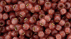 Achat cc2113 - perles de rocaille Toho 8/0 silver lined milky pomegranate (10g)