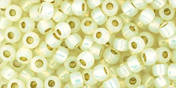 Achat cc2125 - perles de rocaille Toho 8/0 silver lined milky light jonquil (10g)