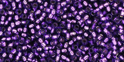 Achat cc2224 - perles de rocaille Toho 15/0 silver lined purple (5g)