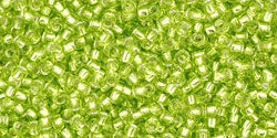 Achat cc24 - perles de rocaille Toho 15/0 silver lined lime green (5g)