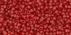 cc5cf - perles de rocaille Toho 15/0 transparent frosted ruby (5g)