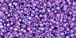 cc928 - Toho rocailles perlen 15/0 rainbow rosaline/purple lined (5g)