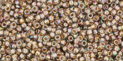 Achat cc999 - perles de rocaille Toho 15/0 gold lined rainbow black diamond (5g)