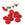 Grossiste en Perles Rondelle Donut Ethnique en Pate de Verre Rouge Mat 10-12mm (10)