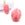 Perlengroßhändler in der Schweiz Ovaler Anhänger aus Erdbeerquarzglas 46 x 34 mm - Loch: 1,2 mm (1)