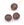 Grossiste en Perles rondes sculptées en Quartz fumé 11mm, trou 1mm (2)