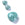 Vente au détail Pendentif Perle Goutte Amazonite Facettes Plate 14x13mm Trou : 0.8mm (1)