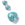 Perlengroßhändler in der Schweiz Tropfenperle Anhänger flach facettierter Amazonit 14x13mm Loch: 0.8mm (1)