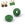 Grossiste en Perles Rondelle Donut en Agate Verte 10mm - Trou: 4mm (2)