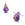 Perlen Einzelhandel Tropfenanhänger Amethyst Flach 12x9mm - Loch: 0.8mm (1)