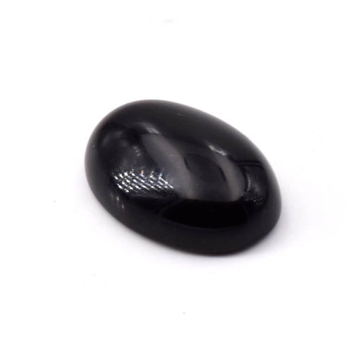 Cabochon Ovale Agate Noire Naturelle 18x13mm (1)