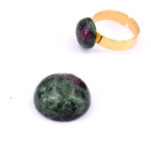 Achat Cabochon rond rubis zoisite naturel 12mm (1)