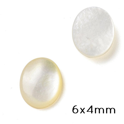 Achat Cabochon ovale véritable nacre 10x8mm (2)