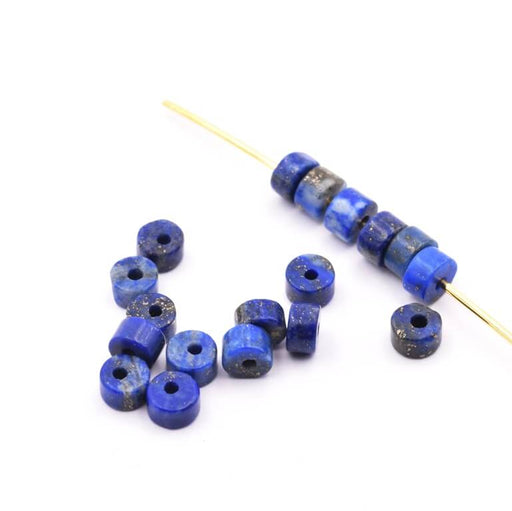 Heishi Rondelle en Lapis Lazuli Naturel 4x2mm (20 perles)