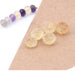 Perles Rondelles à Facettes Citrine 6.5x4.5mm - Trou: 0.8mm (5)