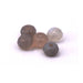 Perles Rondelles à Facettes Agate Grise 6x4mm - Trou: 0.8mm (5)
