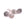 Perlengroßhändler in der Schweiz Facettierte Rondell-Perlen grauer Quarz - 8x5 mm - Loch: 1 mm (5)
