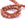 Vente au détail Perle ronde en pierre de soleil orange 8mm - Trou : 1mm (1fil-37cm)