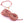 Grossiste en Cordon Coton Tressé ROSE Flash neon fluo - 2mm (3m)