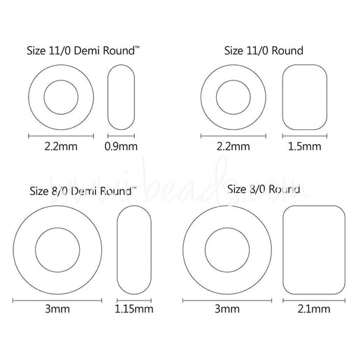 Achat cc161 - toho demi round 11/0 transparent rainbow crystal (5g)