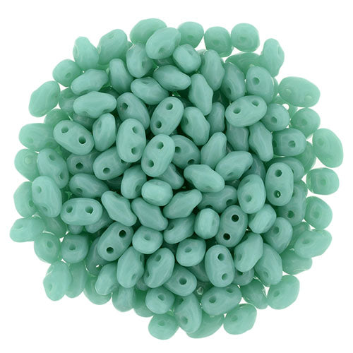 Perles MiniDuo 2.5x4mm opaque TURQUOISE (10g)