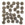 Perlengroßhändler in der Schweiz Honeycomb Perlen 6mm crystal bronze (30)