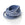 Perlen Einzelhandel Velourlederband mit Nieten Blau 3mm (1m)