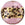 Vente au détail Perle de Murano bombée léopard rose 30mm (1)