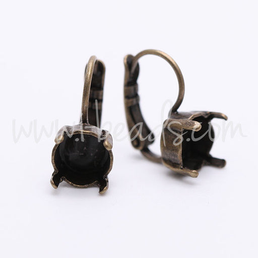 Ohrringfassung für Swarovski 1088 SS39 Bronze (2)