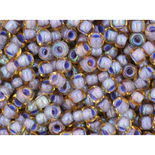 cc926 - perles de rocaille Toho 11/0 light topaz/ opaque lavender (10g)