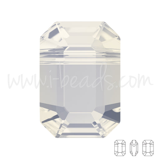 Perles Swarovski 5514 pendulum white opal 10x7mm (2)