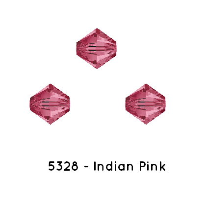 Swarovski 5328 Xilion bicone toupie Indian Pink 3mm (40)