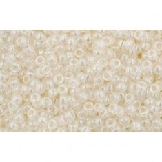 Cc147 - perles de rocaille Toho 15/0 ceylon light ivory (100g)