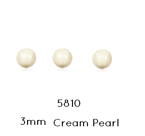Achat 5810 Swarovski Cream pearl 3mm x0.5mm (20)