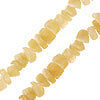 Perle chips en jade jaune 6mm sur fil (1)