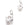 Grossiste en Charm, pendentif en laiton plaqué platine main de Fatma avec strass en zircon 9,5mm (1)