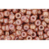 Kaufen Sie Perlen in der Schweiz cc1201 - Toho rocailles perlen 8/0 marbled opaque beige/pink (10g)