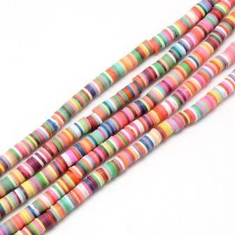 Reihe von Mixed Color Polymer Clay Heishi Perlen 3mm - 40cm(1)