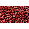 ccpf564f - perles de rocaille Toho 11/0 matt galvanized brick red (10g)