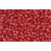 Achat cc5cf - perles de rocaille Toho 15/0 transparent frosted ruby (5g)