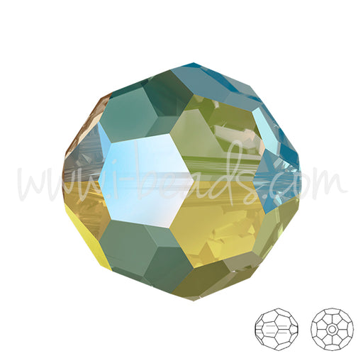 Kaufen Sie Perlen in der Schweiz Swarovski 5000 runde Perlen crystal iridescent green 8mm (4)