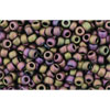 cc85f - perles de rocaille Toho 11/0 frosted métallic iris purple (10g)
