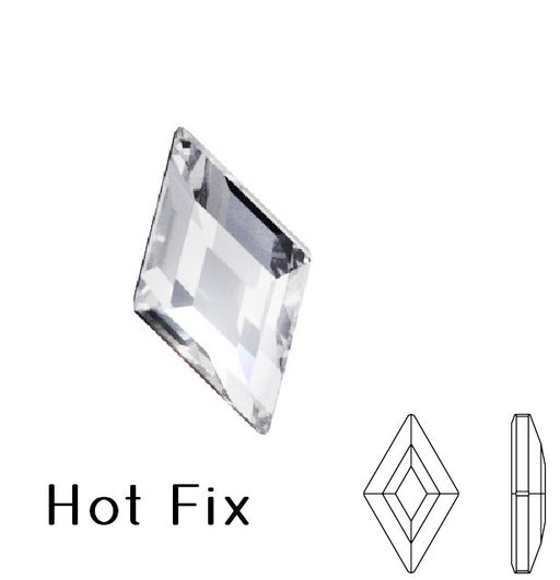 2773 Swarovski hot fix flat back Diamand Shape rhinestones crystal 6.6x3.9mm (5)