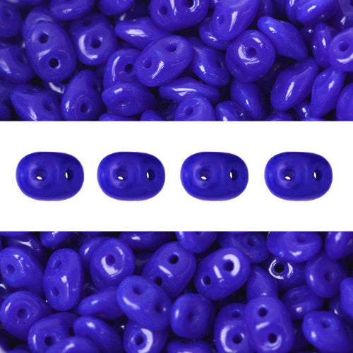Perles Super Duo 2.5x5mm Opaque Blue (10g)