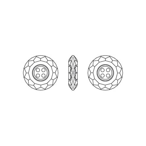 Swarovski 3008 Knopf jet 12mm (1)