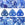 Perlengroßhändler in der Schweiz 2 Loch Perlen CzechMates triangle halo ultramarine 6mm (10g)