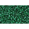 cc939 - perles de rocaille Toho 15/0 transparent green emerald (5g)