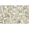 cc21 - perles de rocaille Toho 8/0 silver lined crystal (10g)